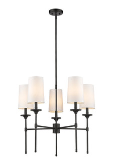 Emily Five Light Chandelier in Matte Black (224|30335MB)