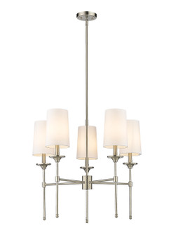 Emily Five Light Chandelier in Brushed Nickel (224|30335BN)