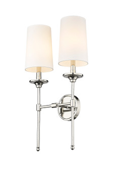 Emily Two Light Wall Sconce in Polished Nickel (224|30332SPN)