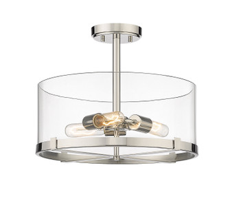 Callista Three Light Semi Flush Mount in Polished Nickel (224|3032SFPN)