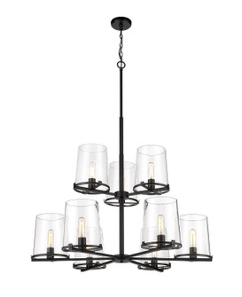 Callista Nine Light Chandelier in Matte Black (224|30329MB)