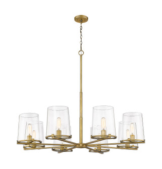 Callista Eight Light Chandelier in Rubbed Brass (224|30328RB)