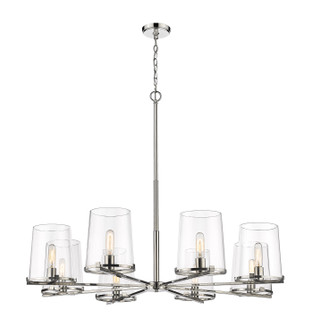 Callista Eight Light Chandelier in Polished Nickel (224|30328PN)