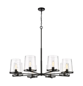 Callista Eight Light Chandelier in Matte Black (224|30328MB)
