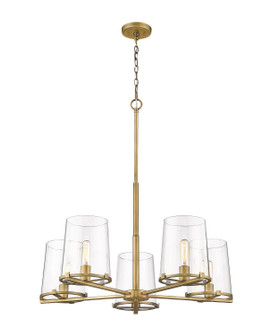 Callista Five Light Chandelier in Rubbed Brass (224|30325RB)