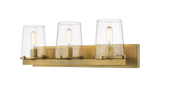 Callista Three Light Vanity in Rubbed Brass (224|30323VRB)