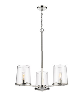 Callista Three Light Chandelier in Polished Nickel (224|30323PN)