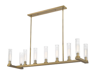 Beau Nine Light Linear Chandelier in Rubbed Brass (224|30319LRB)