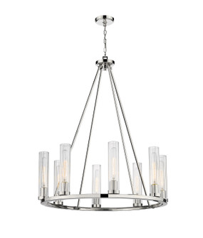 Beau Eight Light Chandelier in Polished Nickel (224|30318PN)