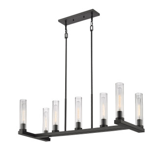 Beau Seven Light Linear Chandelier in Bronze (224|30317LBRZ)