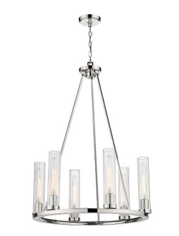 Beau Six Light Chandelier in Polished Nickel (224|30316PN)