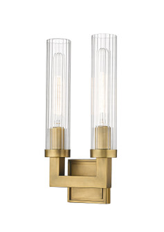 Beau Two Light Wall Sconce in Rubbed Brass (224|30312SRB)