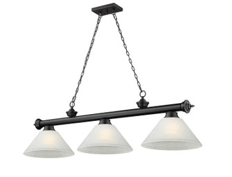 Cordon Three Light Billiard in Matte Black (224|23063MBAWL14)
