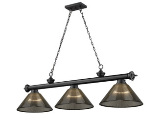 Cordon Three Light Billiard in Matte Black (224|23063MBARS)
