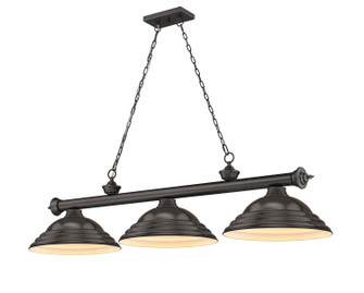 Cordon Three Light Billiard in Bronze (224|23063BRZSBRZ)