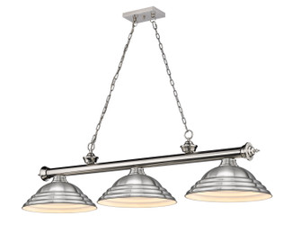 Cordon Three Light Billiard in Brushed Nickel (224|23063BNSBN)