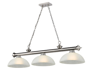 Cordon Three Light Billiard in Brushed Nickel (224|23063BNDWL14)