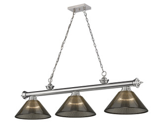 Cordon Three Light Billiard in Brushed Nickel (224|23063BNARS)