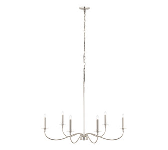 Arrington Six Light Chandelier in Polished Nickel (224|230142PN)