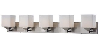 Quube Five Light Vanity in Brushed Nickel (224|21045V)