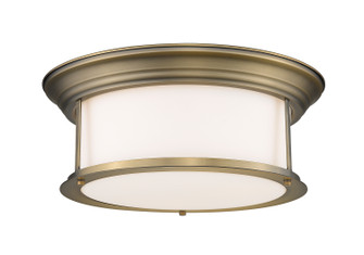 Sonna Three Light Flush Mount in Heritage Brass (224|2011F16HBR)