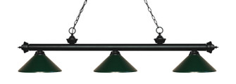 Riviera Three Light Billiard in Matte Black (224|2003MBMDG)