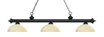 Riviera Three Light Billiard in Matte Black (224|2003MBDGM14)