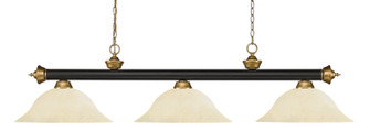 Riviera Three Light Billiard in Bronze / Satin Gold (224|2003BRZSGGM16)