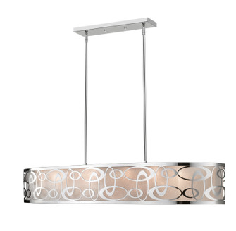 Opal Eight Light Linear Chandelier in Chrome (224|19555CH)