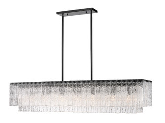 Glacier Seven Light Linear Chandelier in Matte Black (224|194353LMB)