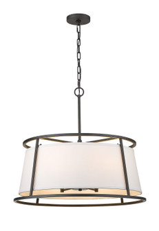 Lenyx Pendant Six Light Chandelier in Iron Ore (224|193526IO)