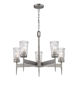 Flair Five Light Chandelier in Antique Nickel (224|19325AN)