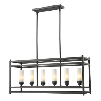 Altadore Six Light Linear Chandelier in Bronze (224|1816)