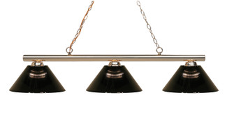Sharp Shooter Three Light Billiard in Polished Brass (224|1553PBARS)
