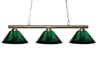 Sharp Shooter Three Light Billiard in Brushed Nickel (224|1553BNARG)
