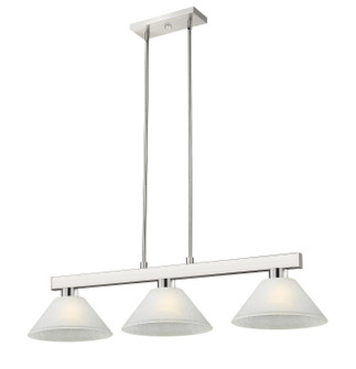 Cobalt Three Light Billiard in Brushed Nickel (224|152BNAWL14)