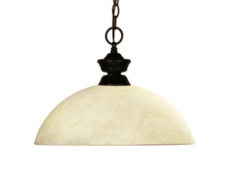 Challenger/Riviera Bronze One Light Pendant in Bronze (224|100701BRZDGM14)