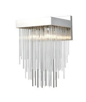 Waterfall One Light Wall Sconce in Polished Nickel (360|WS700441PN)