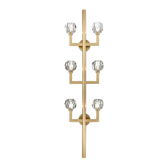 Parisian Six Light Wall Sconce in Aged Brass (360|WS700396AGB)