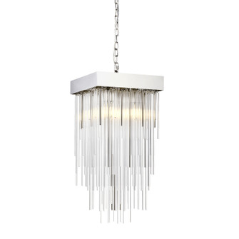 Waterfall Four Light Pendant in Polished Nickel (360|P301084PN)