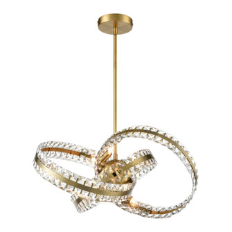 Knot Six Light Pendant in Aged Brass (360|P300966AGB)