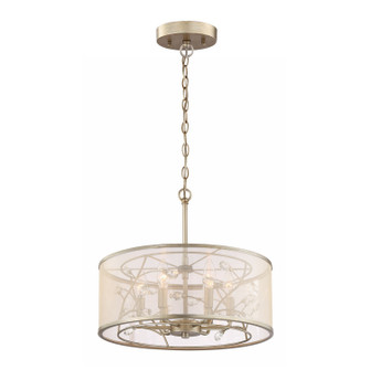 Vine Six Light Pendant in Burnished Silver (360|P300826BNS)