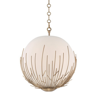 Consus Five Light Pendant in Aged Brass (360|P300615AGB)