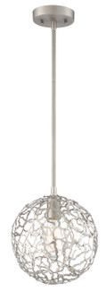 Helios One Light Pendant in Satin Nickel (360|P300371SN)