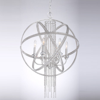 Cascade Six Light Pendant in Satin White (360|P300126SW)