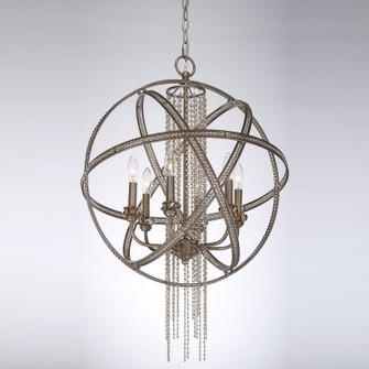 Cascade Six Light Pendant in Silver Leaf Burnished (360|P300126SLB)