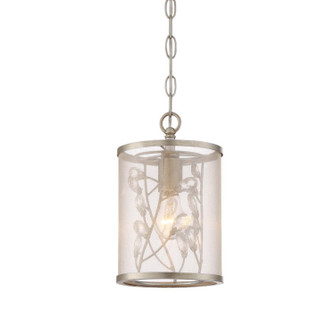 Vine One Light Mini Pendant in Burnished Silver (360|MP400321BNS)