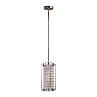 Metropolis One Light Mini Pendant in Polished Nickel (360|MP400141PN)