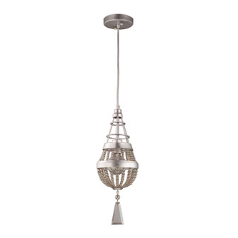 Arbelos One Light Mini Pendant in Painted Silver (360|MP400071PSSC)