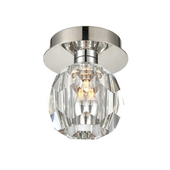 Parisian One Light Flush Mount in Polished Nickel (360|FM600521PN)